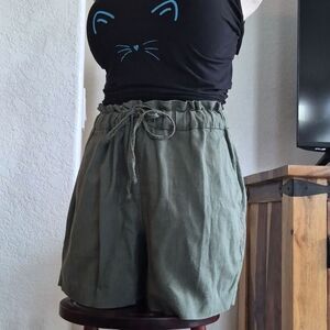 Banana Republic, Hight Waist, Linen Blend Shorts